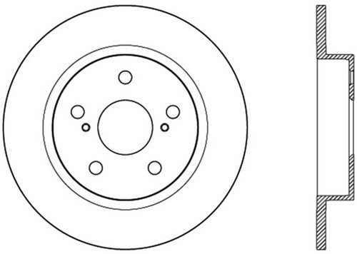 StopTech 11-13 Scion tC Rear Slotted Left Sport Brake Rotor