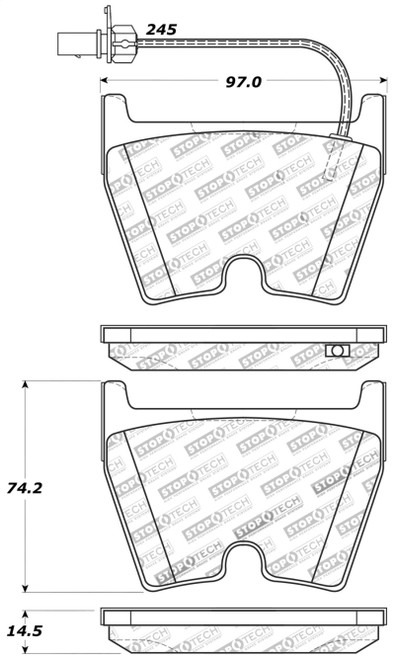 StopTech Performance Brake Pads 309.10290