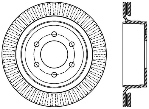 StopTech 12-19 Ford F-150 (w/Manual Parking Brake) Slotted Sport Brake Rotor