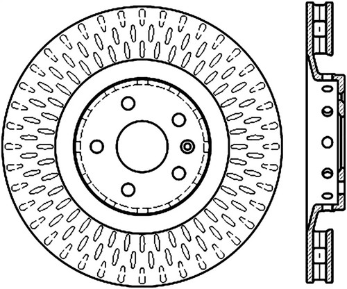 StopTech Slotted Sport Brake Rotor 126.62128SR