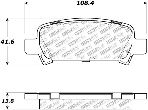 StopTech Street Select Brake Pads - Front/Rear 305.07700