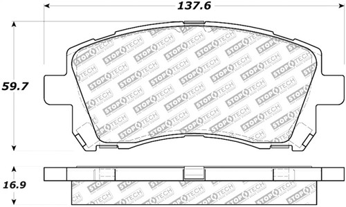 StopTech Street Select Brake Pads - Front/Rear 305.07210