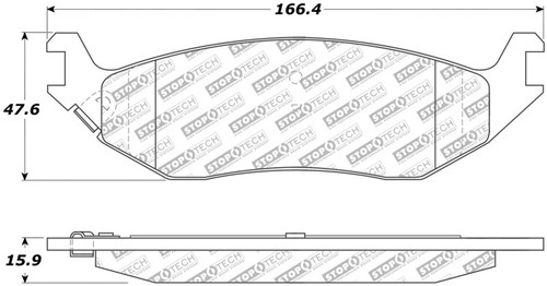 StopTech Street Select Brake Pads - Front 305.08980