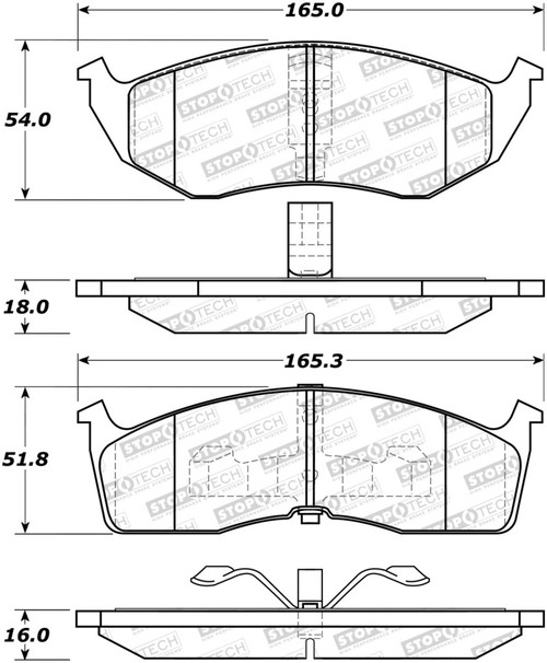 StopTech Street Brake Pads - Rear 308.05910