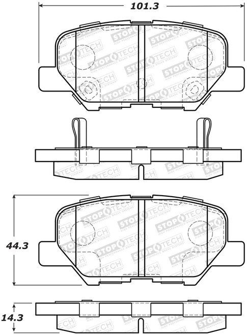 StopTech Street Brake Pads - Front 308.16790
