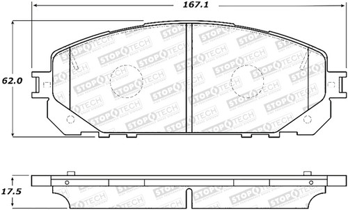 StopTech Street Brake Pads - Front 308.18430