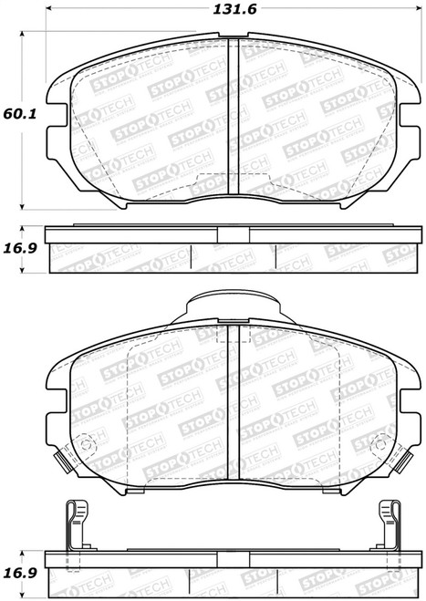 StopTech Street Brake Pads 308.11250