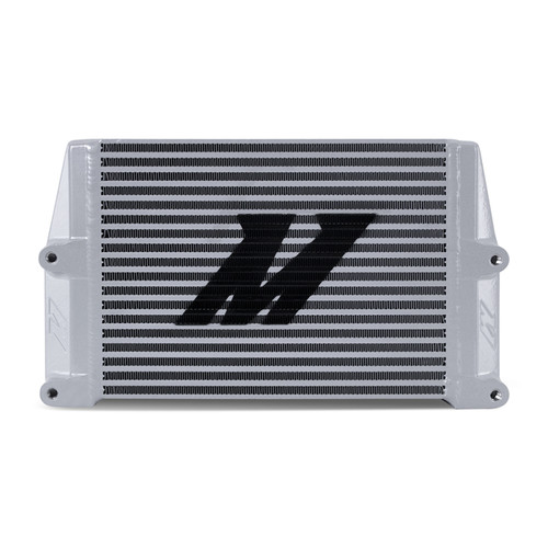 Mishimoto Heavy-Duty Oil Cooler - 10" Same-Side Outlets - Silver