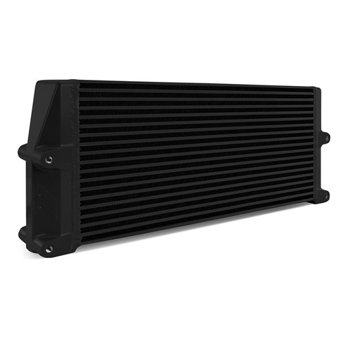 Mishimoto Heavy-Duty Oil Cooler - 17" Same-Side Outlets - Black