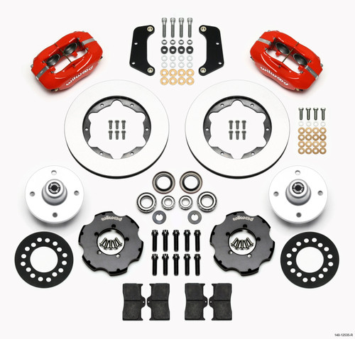 Wilwood Forged Dynalite Front Kit 10.75in Red 64-65 Mustang 6 Cylinder 4-lug