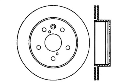 StopTech 06-09 Lexus IS350 / 07-11 GS350 2WD Drilled Right Rear Rotor