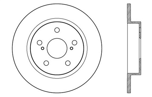 StopTech SportStop 10-13 Scion tC Slotted & Drilled Left Rear Rotor