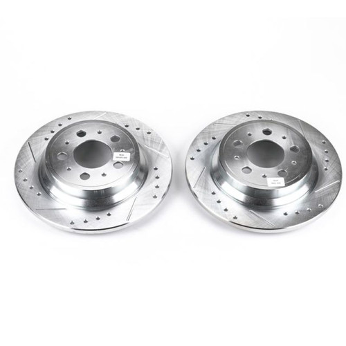 Power Stop 01-09 Volvo S60 Rear Evolution Drilled & Slotted Rotors - Pair