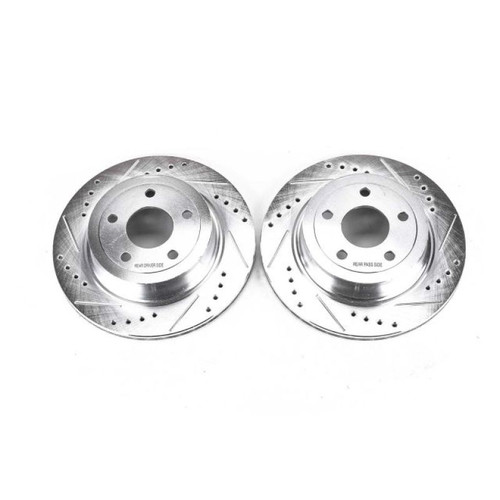 Power Stop 09-10 Chevrolet Cobalt Rear Evolution Drilled & Slotted Rotors - Pair