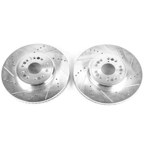 Power Stop 95-00 Lexus LS400 Front Evolution Drilled & Slotted Rotors - Pair