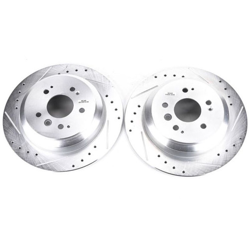 Power Stop 16-19 Honda Pilot Rear Evolution Drilled & Slotted Rotors - Pair