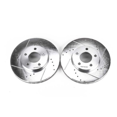 Power Stop 02-06 Buick Rendezvous Front Evolution Drilled & Slotted Rotors - Pair
