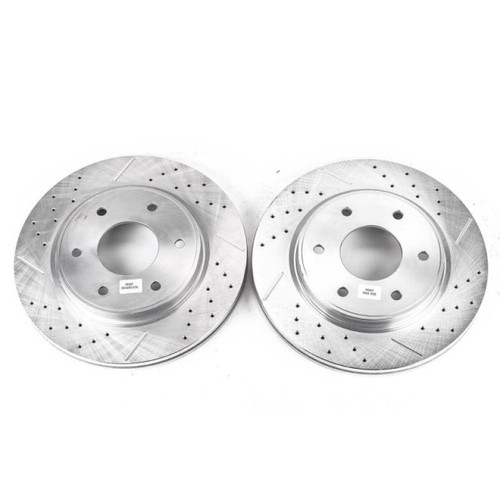 Power Stop 05-06 Infiniti QX56 Front Evolution Drilled & Slotted Rotors - Pair