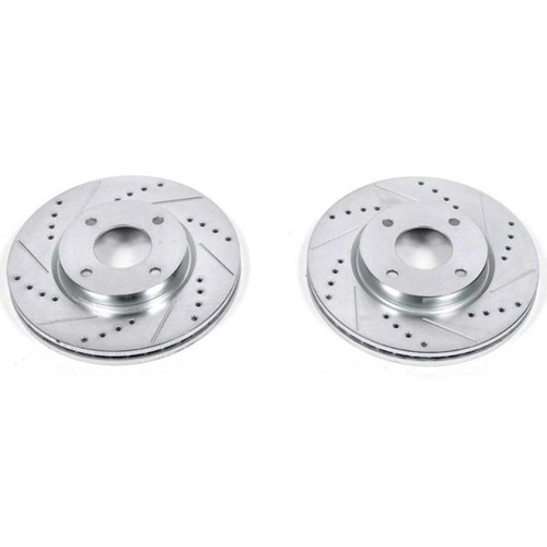 Power Stop 09-14 Nissan Cube Front Evolution Drilled & Slotted Rotors - Pair