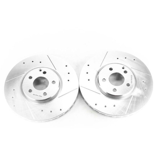 Power Stop 04-06 Mercedes-Benz E500 Front Evolution Drilled & Slotted Rotors - Pair EBR1628XPR