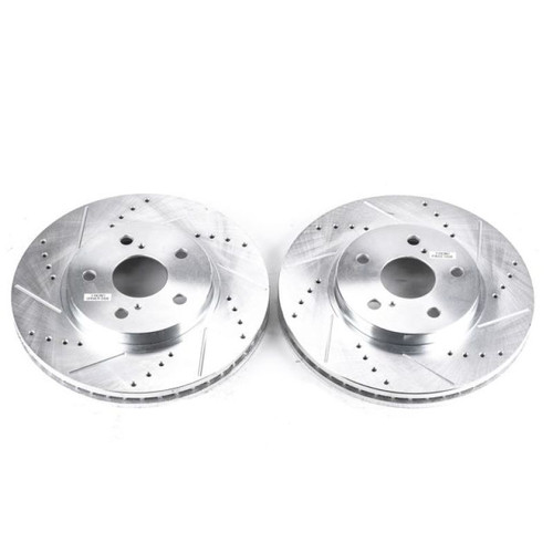 Power Stop 2002 Lexus ES300 Front Evolution Drilled & Slotted Rotors - Pair