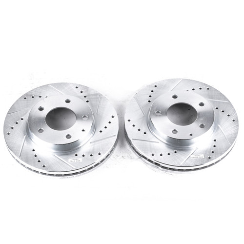 Power Stop 95-00 Mazda Millenia Front Evolution Drilled & Slotted Rotors - Pair