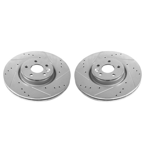 Power Stop 12-18 Volvo S60 Front Evolution Drilled & Slotted Rotors - Pair