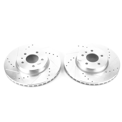 Power Stop 13-18 Cadillac ATS Front Evolution Drilled & Slotted Rotors - Pair AR82161XPR