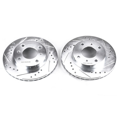 Power Stop 91-96 Infiniti G20 Front Evolution Drilled & Slotted Rotors - Pair