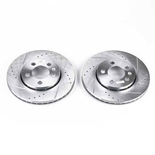 Power Stop 00-06 Audi TT Quattro Rear Evolution Drilled & Slotted Rotors - Pair EBR647XPR