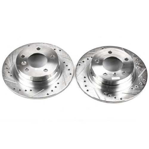 Power Stop 92-98 BMW 318i Rear Evolution Drilled & Slotted Rotors - Pair