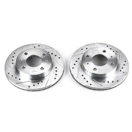 Power Stop 95-98 Nissan 200SX Front Evolution Drilled & Slotted Rotors - Pair JBR753XPR