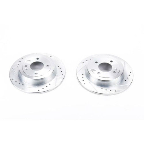 Power Stop 12-19 Hyundai Accent Rear Evolution Drilled & Slotted Rotors - Pair