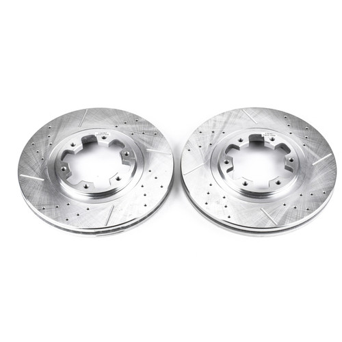 Power Stop 97-03 Infiniti QX4 Front Evolution Drilled & Slotted Rotors - Pair