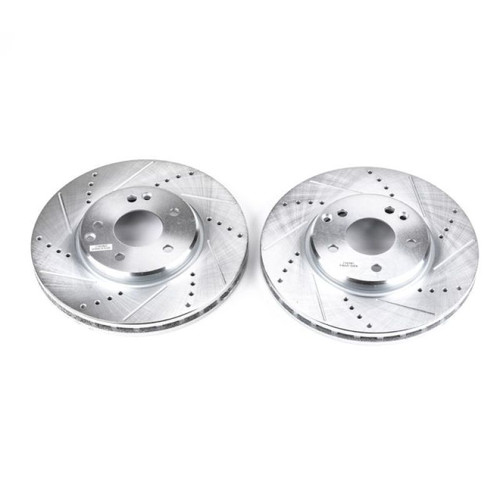 Power Stop 04-08 Chrysler Crossfire Front Evolution Drilled & Slotted Rotors - Pair
