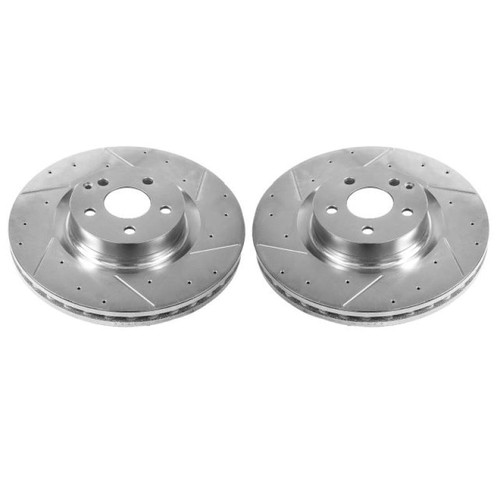 Power Stop 12-16 Mercedes-Benz C250 Front Evolution Drilled & Slotted Rotors - Pair EBR1265XPR