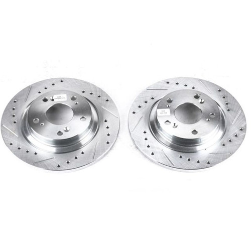 Power Stop 00-09 Honda S2000 Rear Evolution Drilled & Slotted Rotors - Pair