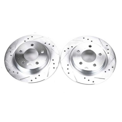 Power Stop 04-13 Mazda 3 Rear Evolution Drilled & Slotted Rotors - Pair JBR1116XPR