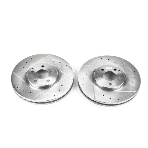 Power Stop 07-09 Mercedes-Benz E350 Front Evolution Drilled & Slotted Rotors - Pair EBR861XPR