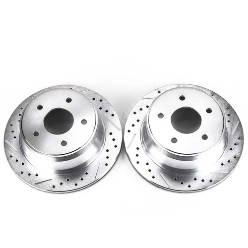 Power Stop 97-05 Chevrolet Blazer Rear Evolution Drilled & Slotted Rotors - Pair
