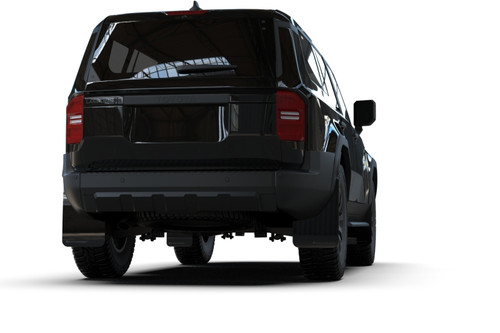 Rally Armor 22-25 Toyota Land Cruiser Black UR Mud Flap Metallic Black Logo