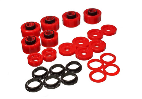 Energy Suspension 05-07 Ford F250/F350 2/4WD Red Body Mount Set