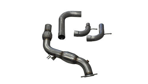 Corsa 15-16 Ford Mustang 3in Downpipe with 200 Cell Catalytic Converter