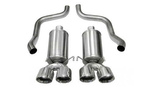 Corsa 09-13 Chevrolet Corvette C6 6.2L V8 Polished Xtreme Axle-Back Exhaust