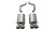 Corsa 05-08 Chevrolet Corvette (C6) 6.0L/6.2L Polished Xtreme Axle-Back Exhaust w/4.5in Tips