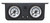 Air Lift Dual Gauge Panel Assembly for 25812