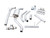 AWE Tuning 18-19 Volkswagen Jetta GLI Mk7 Track Exhaust - Chrome Silver Tips (Fits High-Flow DP)
