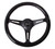 NRG Classic Wood Grain Steering Wheel (350mm) Black Paint Grip w/Black 3-Spoke Center