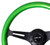 NRG Classic Wood Grain Steering Wheel (350mm) Green Pearl/Flake Paint w/Black 3-Spoke Center