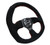 NRG Reinforced Steering Wheel (320mm Horizontal / 330mm Vertical) Suede w/Red Stitch